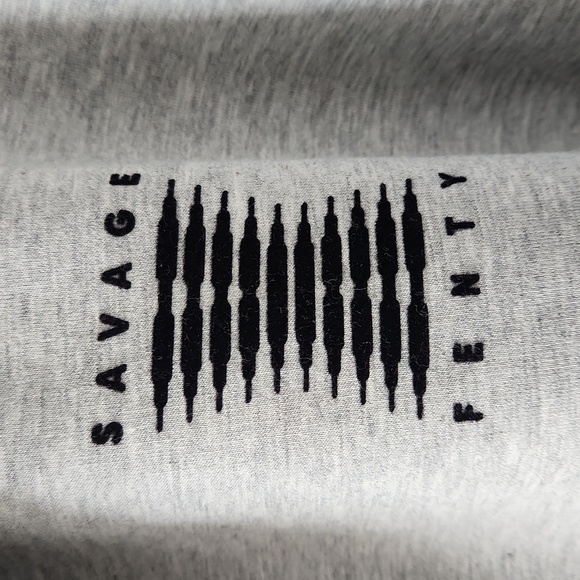 Savage X Fenty Platinum Gray Hooded Robe M/L NWT - Picture 4 of 6